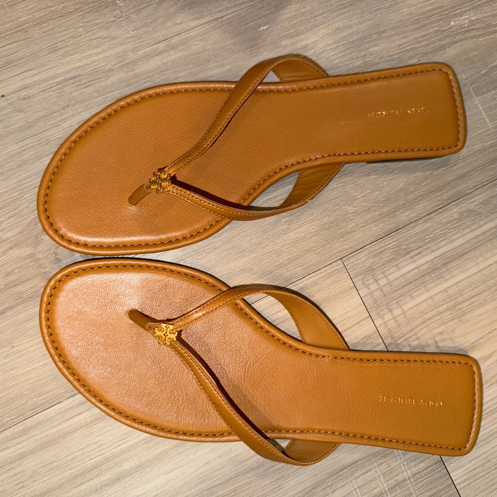 Tory Burch Tan Leather Sandals